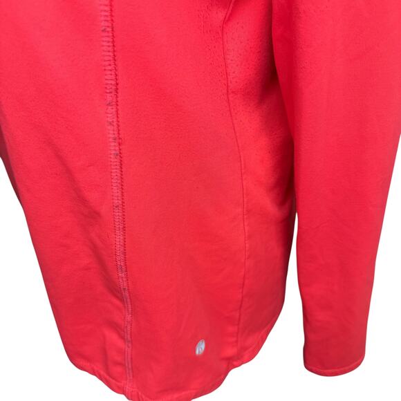Women' Neon Pink Athletic  Running Gym Jacket Size L - Picture 3 of 5